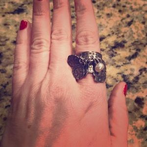 Silpada ring with charms